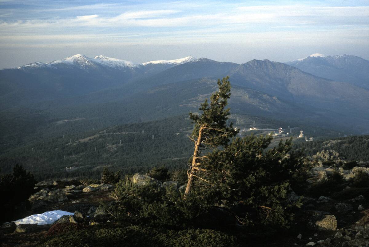 Landscape. Sierra de Guadarrama. Madrid. Peñalara from Cabeza Lijar.
