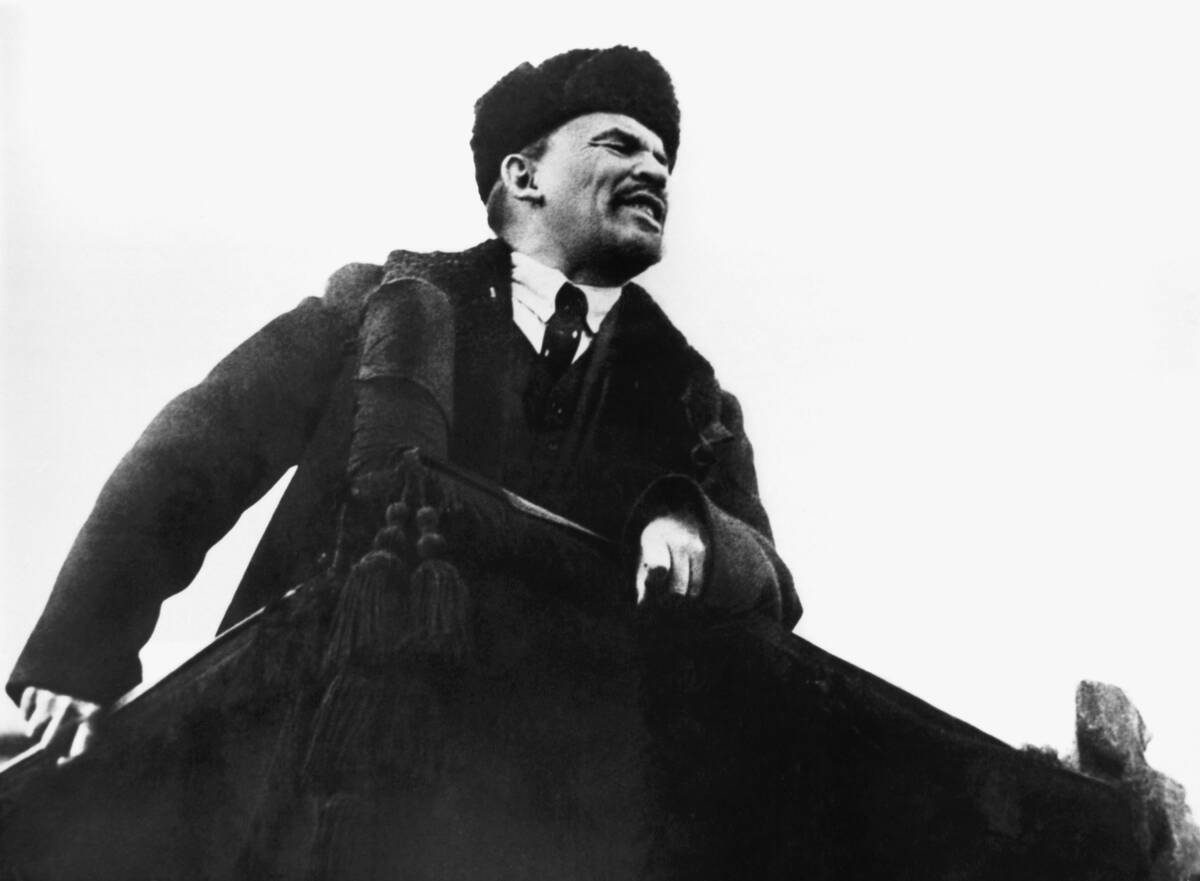 Lenin Speaking in Red Square, 1918