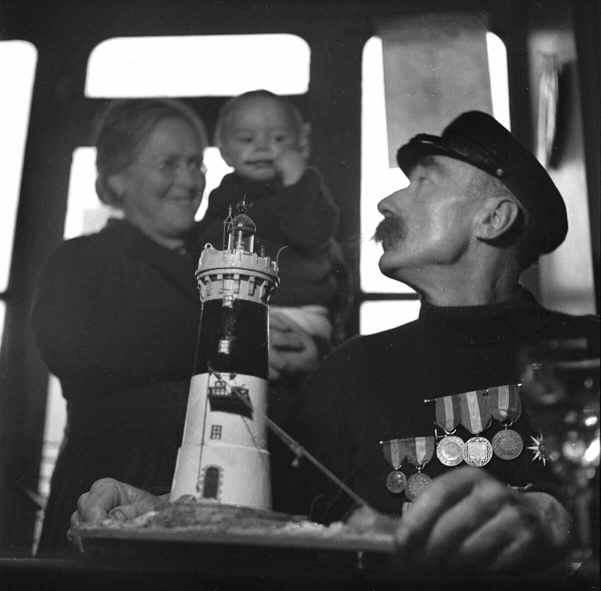 Lighthouse keeper. France, about 1935.