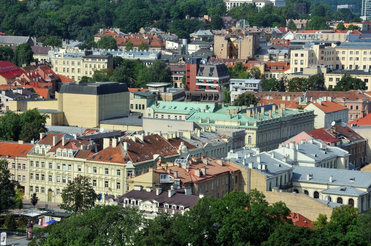 Lituania - Vilnius - Panorama dalla Torre di Gedimino