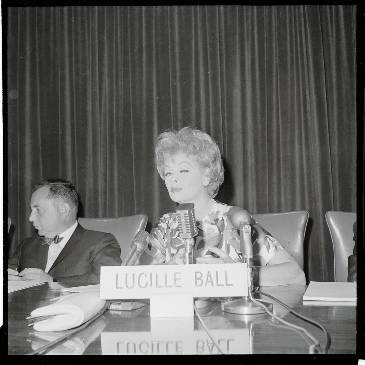 Lucille Ball Sitting in at the Annual Meeting