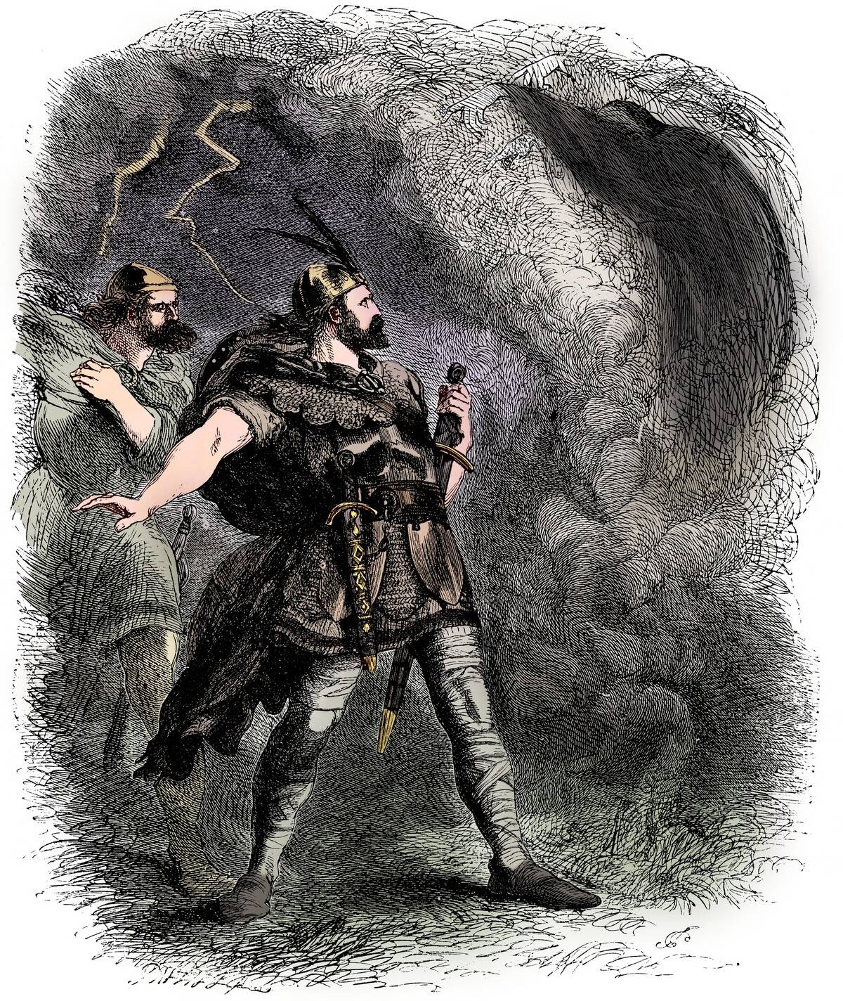 Macbeth And Banquo Encountering The Three Witches