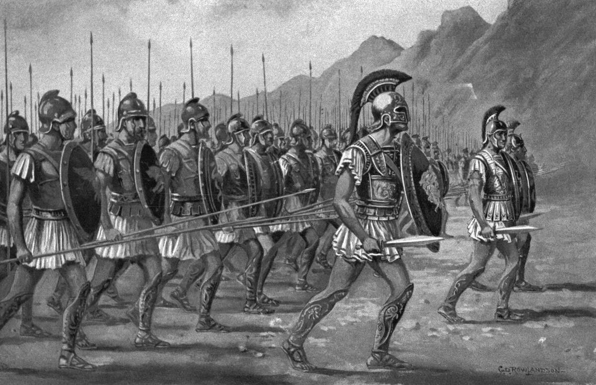 Macedonian Troops in Formation