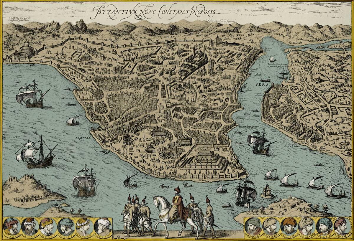 Map of Constantinople