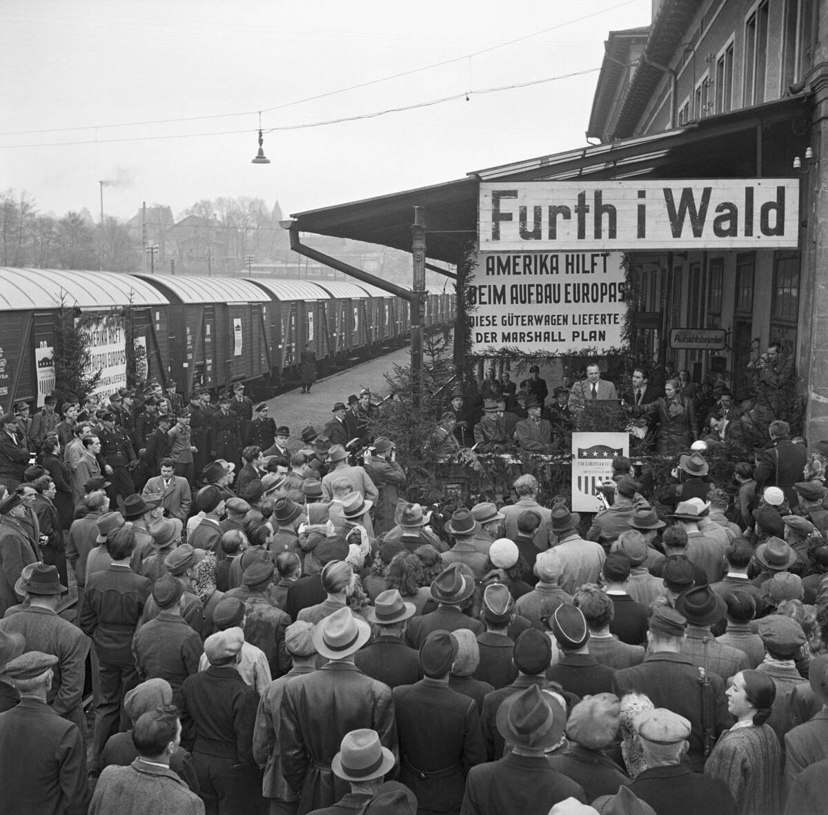 Marshall Plan Freight Cars Deliver
