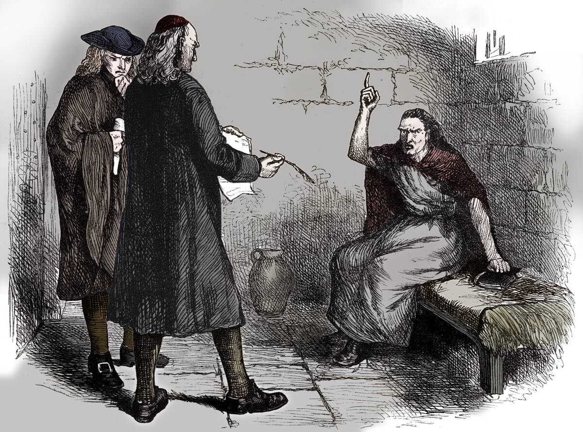 Martha Corey And Her Prosecutors, Salem, Massachusetts, C1692 (C1880)