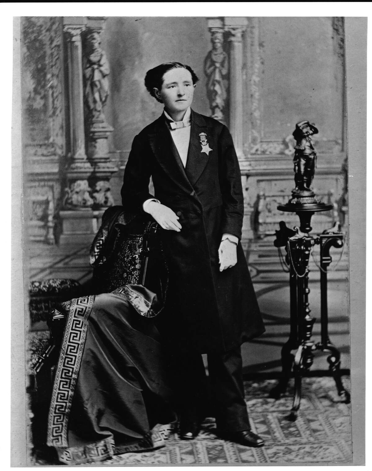 Mary Edwards Walker Wearing Suit and Medal of Honor