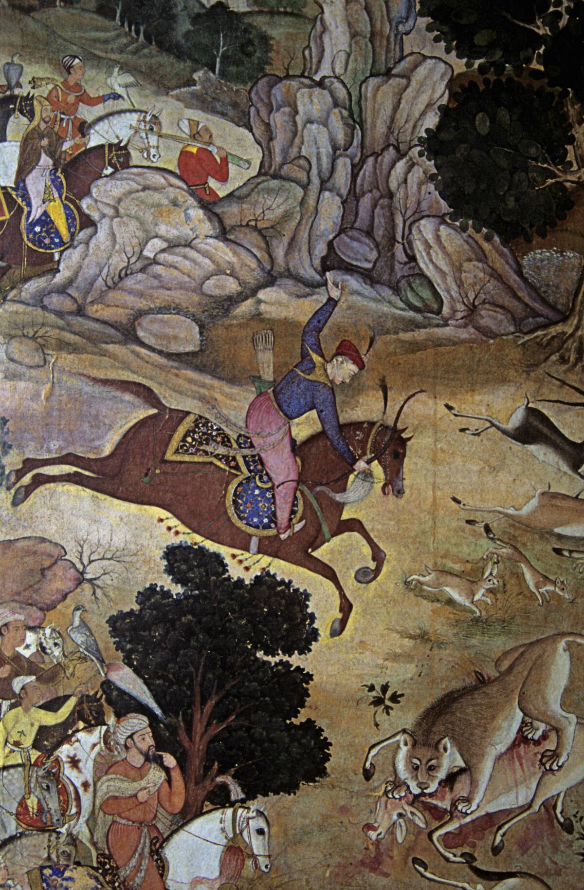 Miniature painting of Akbar