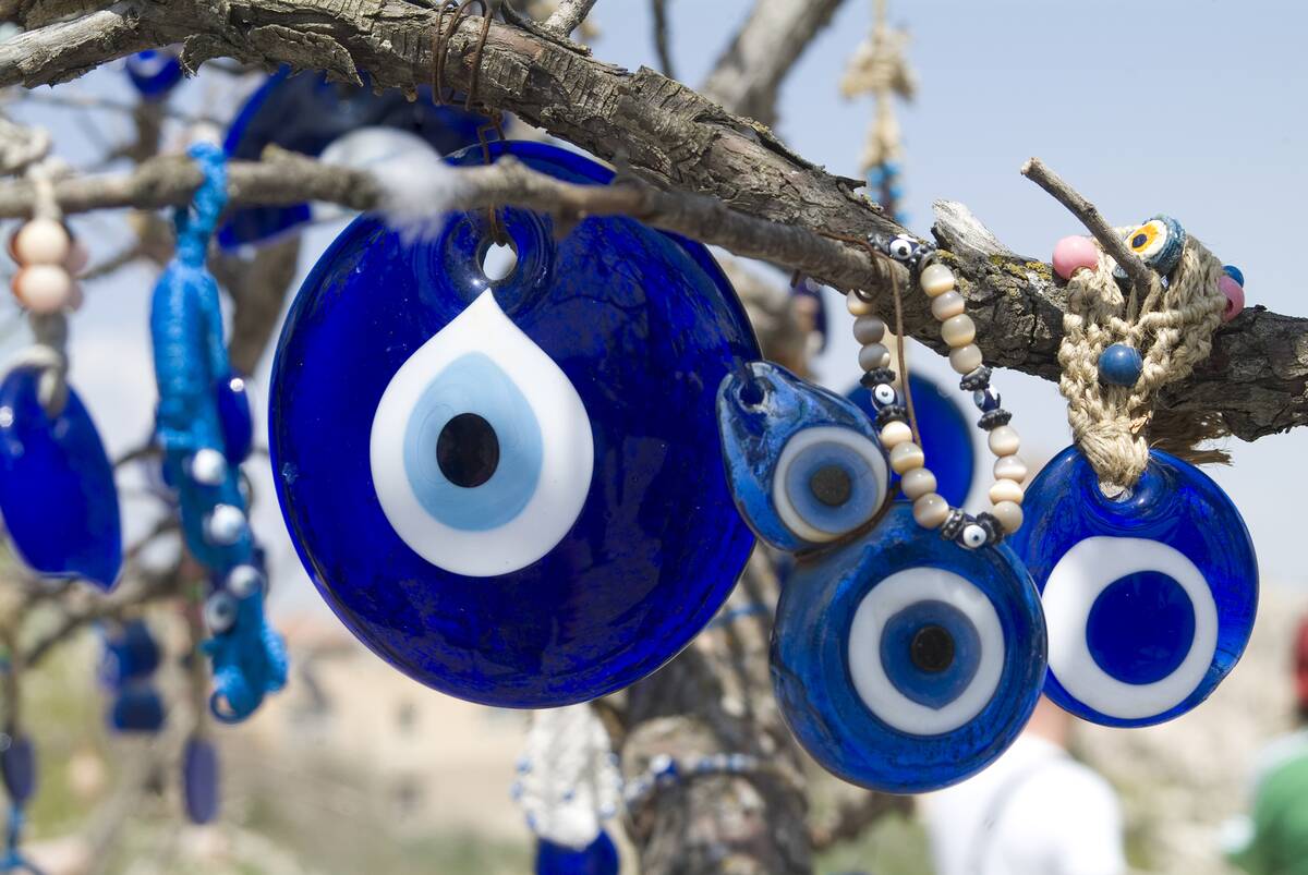 Nazar Boncugu or evil eye beads, widely used throughout...