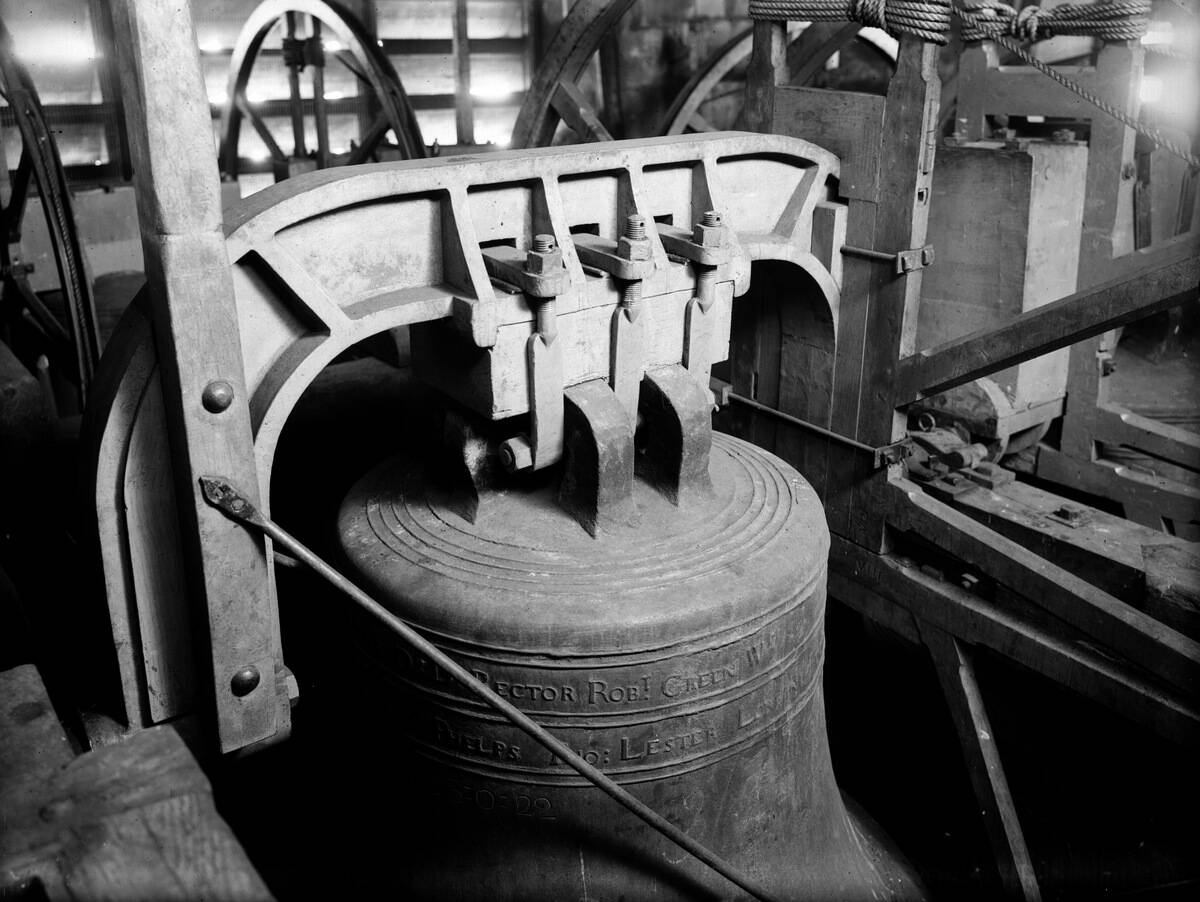 One of the Bow Bells of the church of St Mary le Bow.
