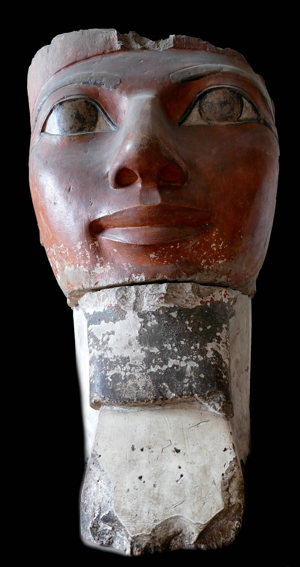 painted limestone head of Queen Hatshepsut (1507Ð1458 BC)