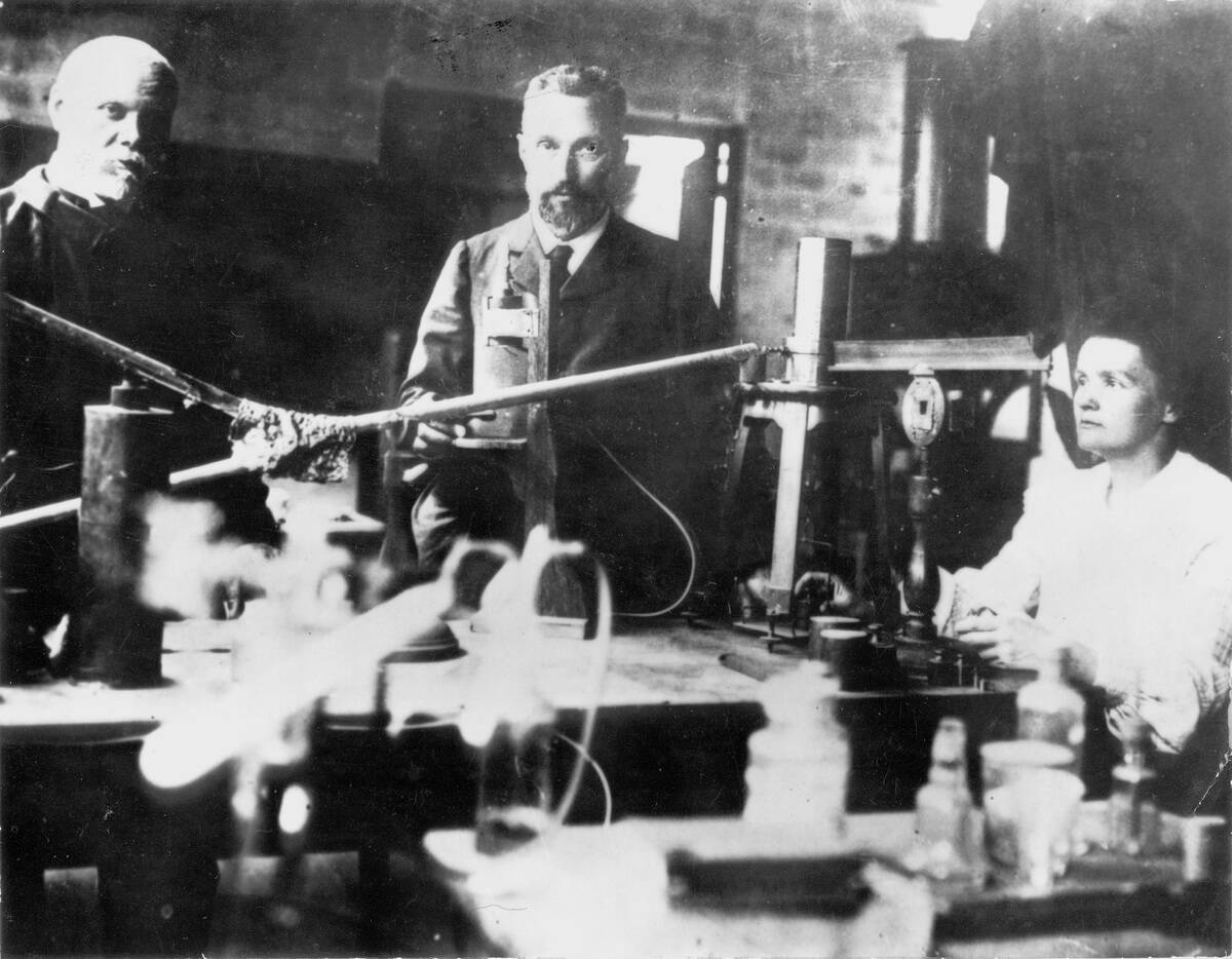 Pierre and Marie Curie At Work