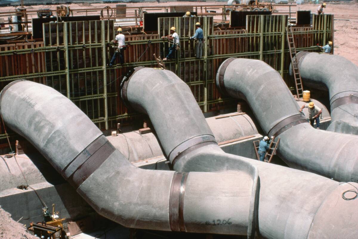 Pipes Bring Water For Cooling To Reactor