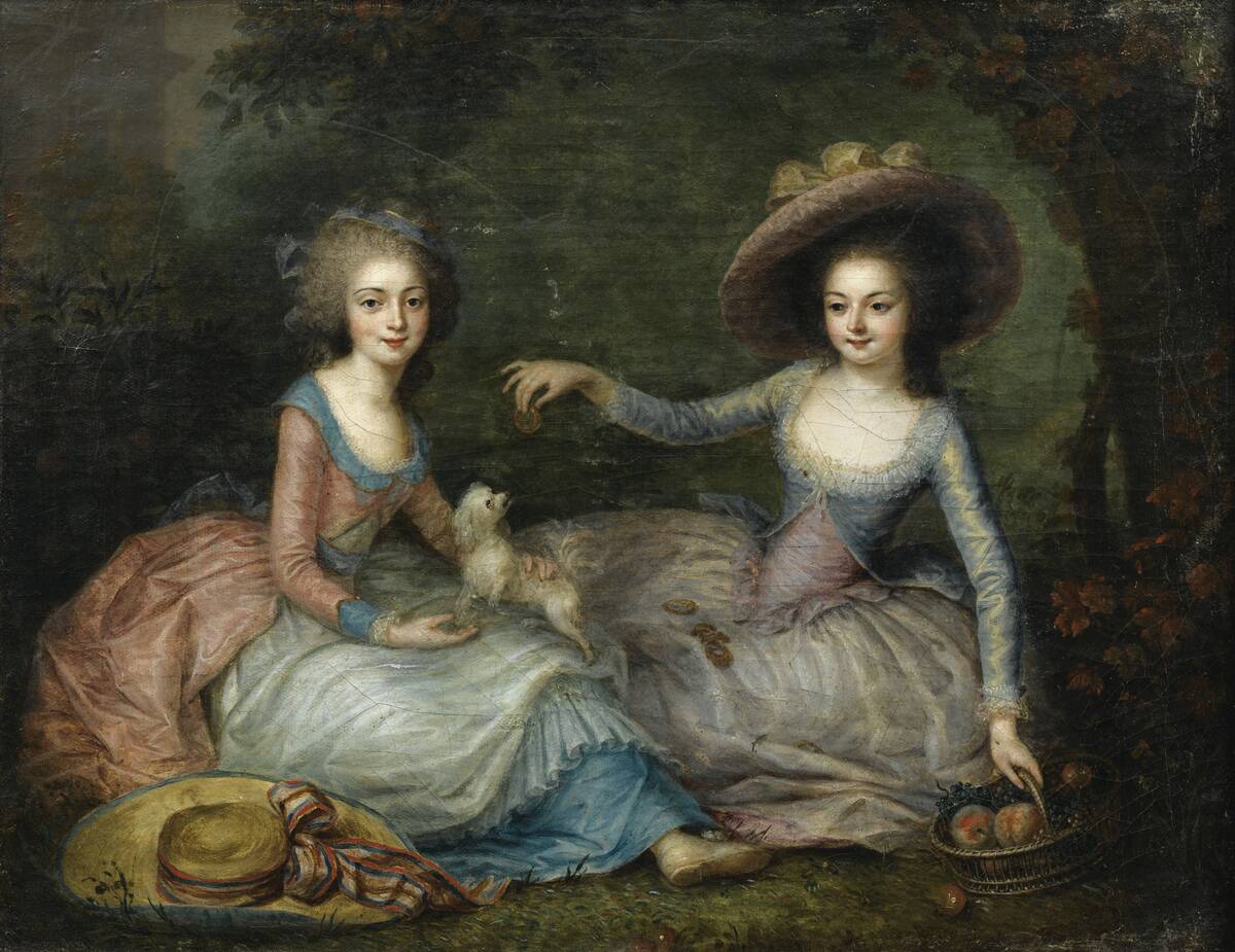 Portrait Of Marie Antoinette And Princess Of Lamballe