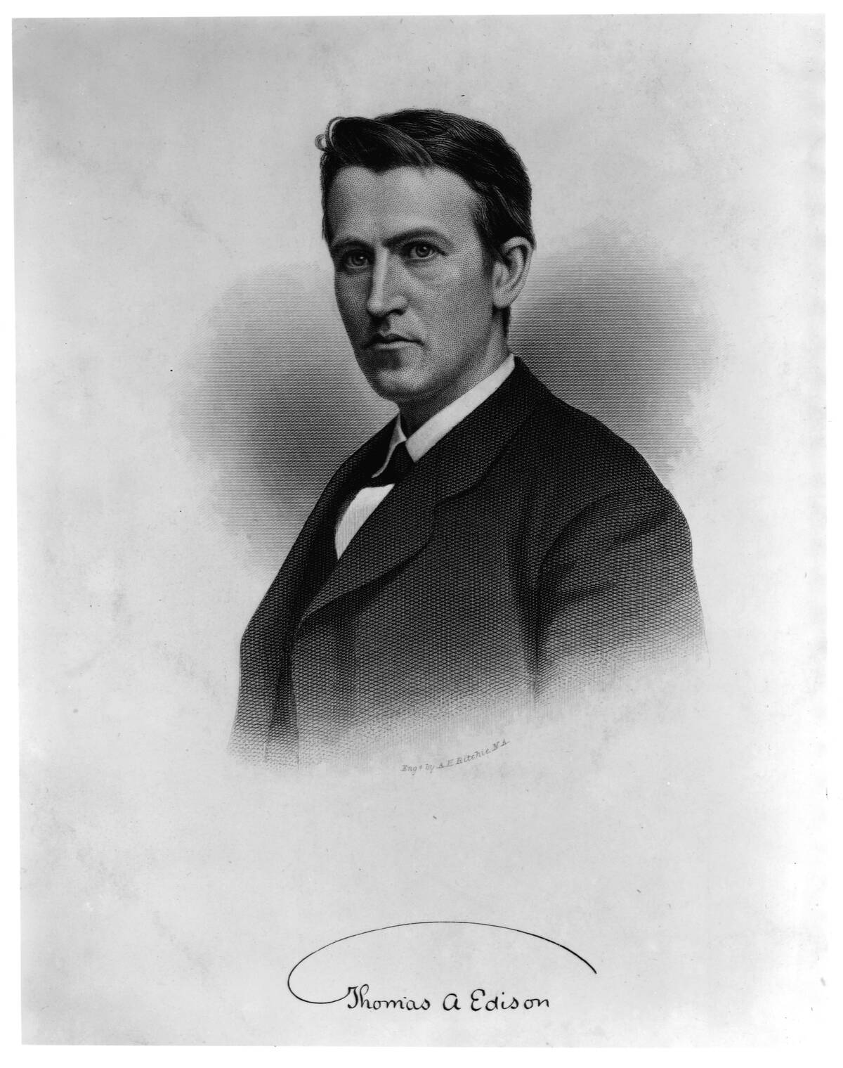 Portrait of Thomas A. Edison as a Young Man