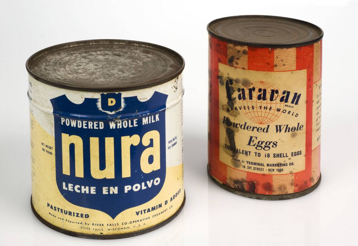 Powdered egg and milk, United States, 1939-1945.