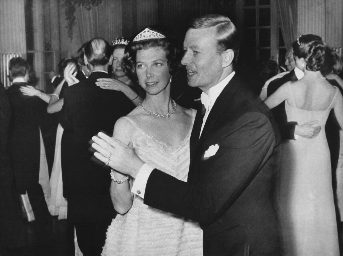Princess Desiree Of Sweden Dancing With Her Husband Baron Nicolas Silfverschiold On Their Wedding Day