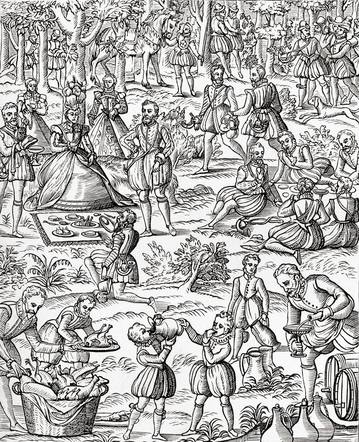 Queen Elizabeth I At A Royal Picnic