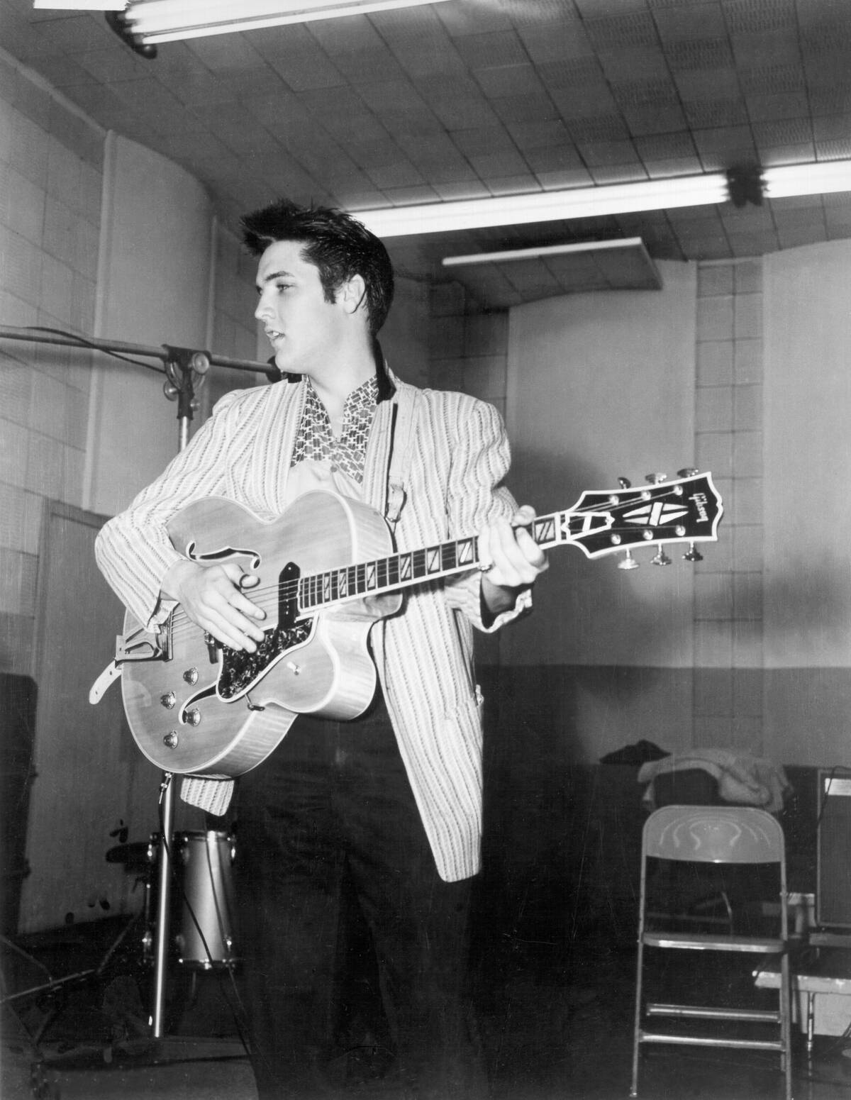Rock and roll singer Elvis Presley