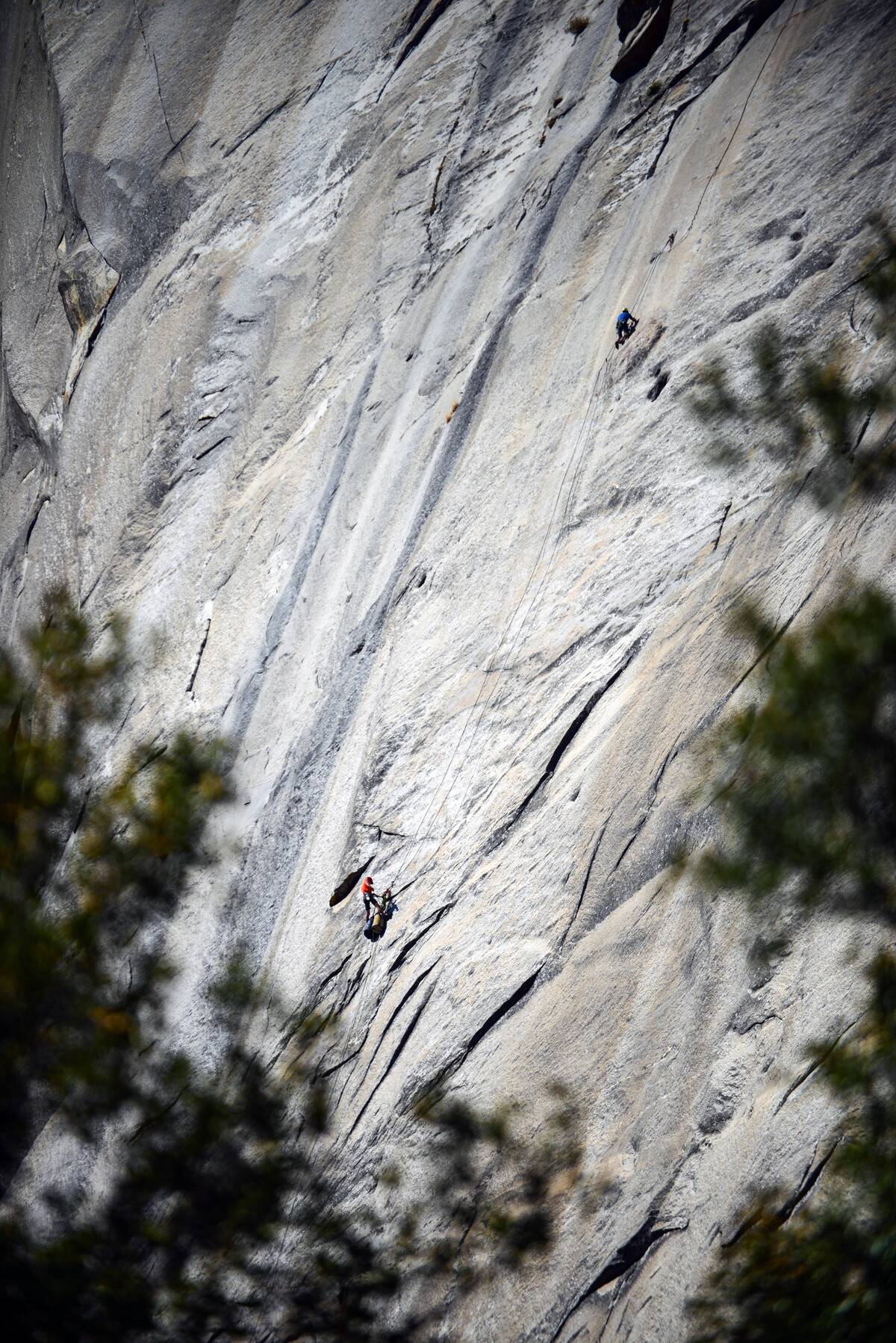 Rock climbers on El Capitan