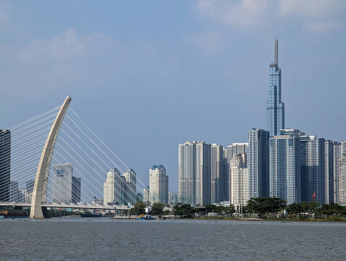 Saigon River In Ho Chi Minh City