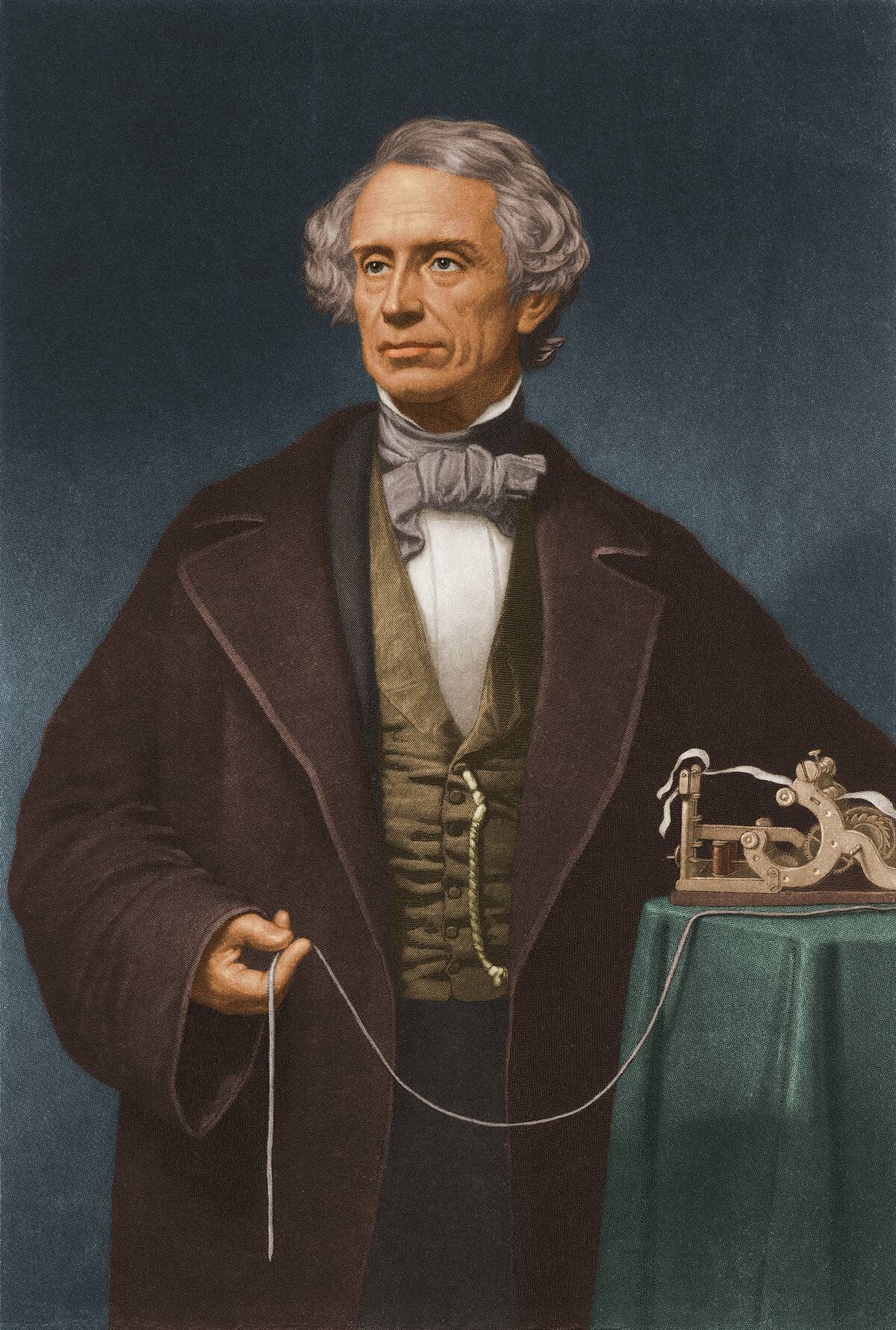 Samuel Morse With Telegraph