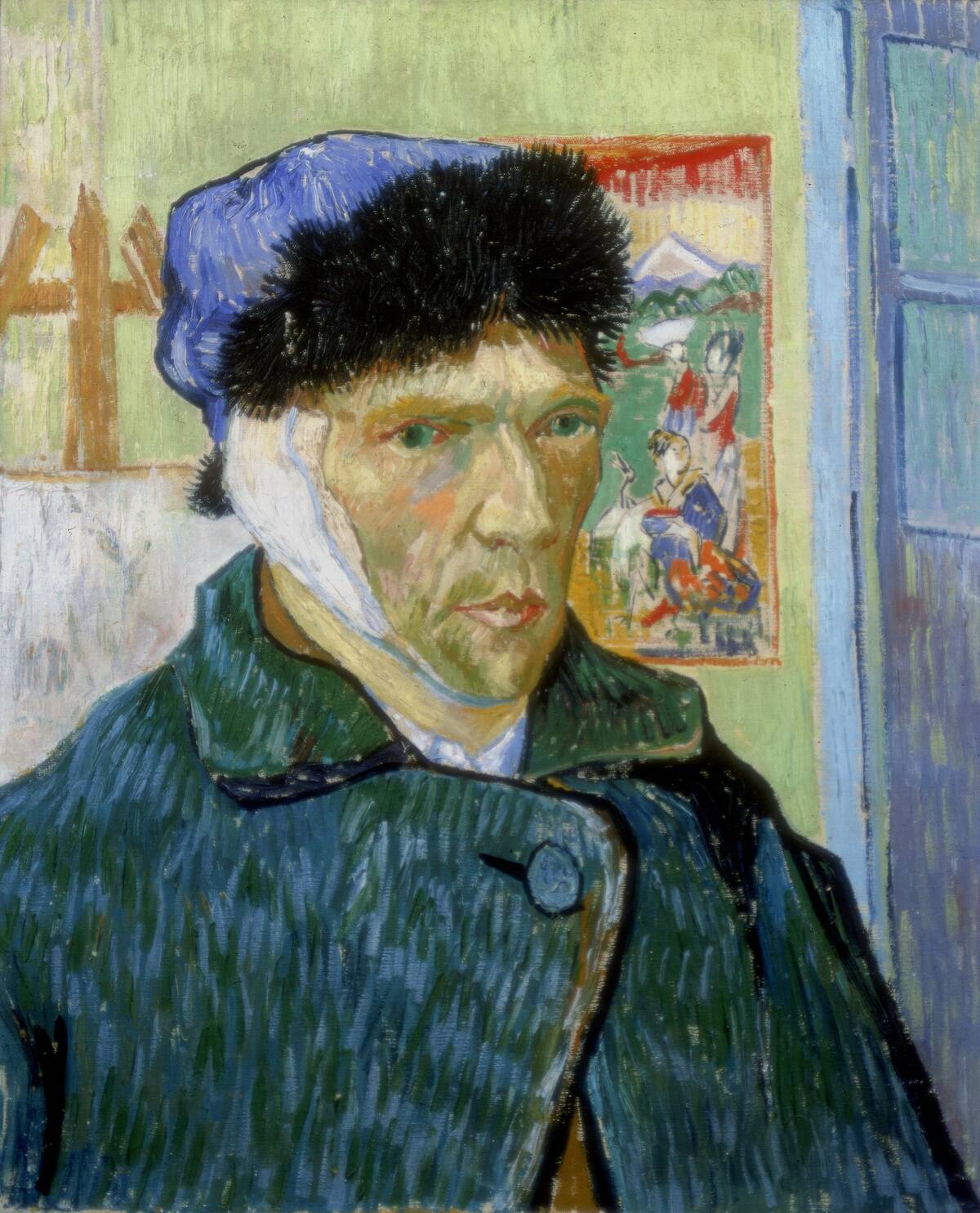 'Self-Portrait with Bandaged Ear', 1889. Artist: Vincent van Gogh