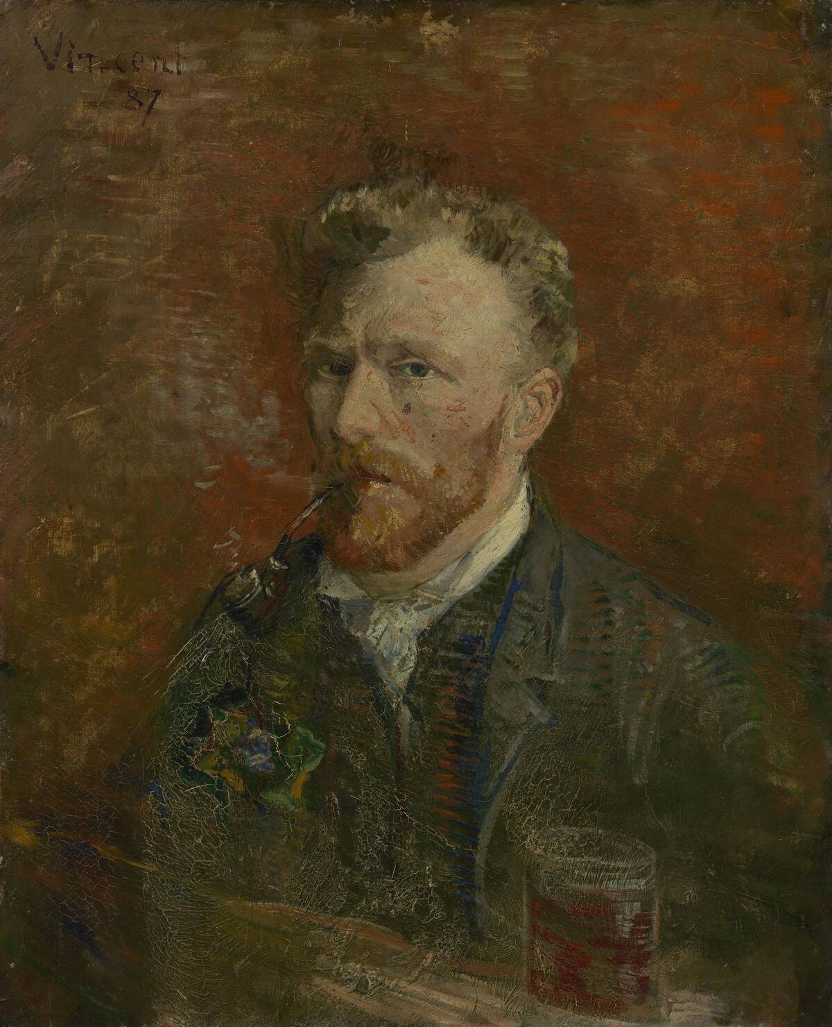 Self-Portrait With Glass