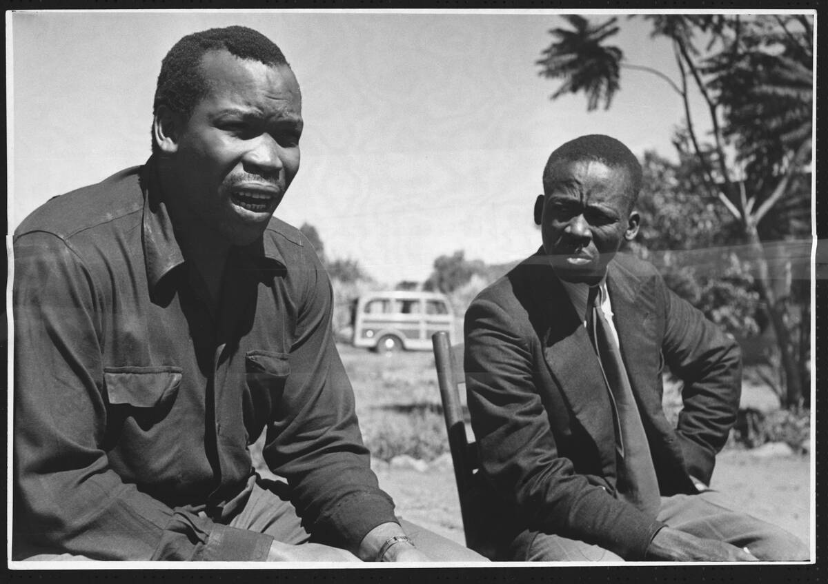 Seretse Khama with a Tribesman