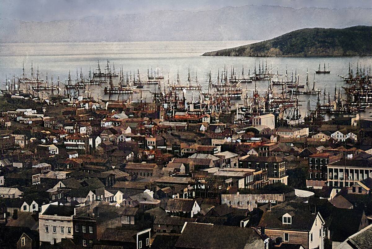 SF Harbor During Gold Rush