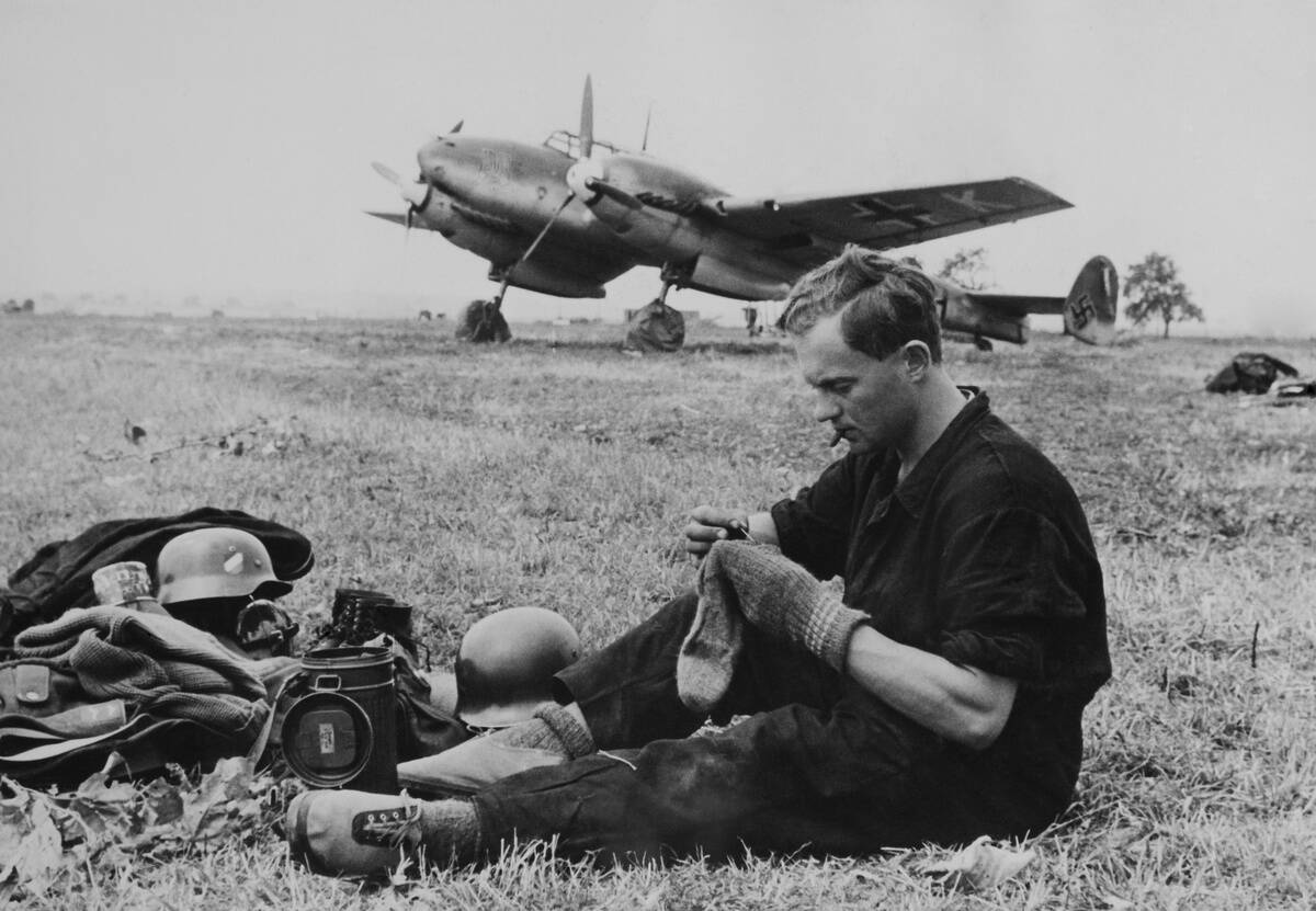 Small Work Of Repairs On The Ground Airfield In Germany On September 18Th 1940