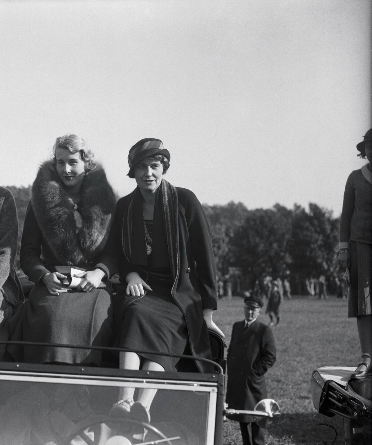 Society Women Watching Hunt Meet