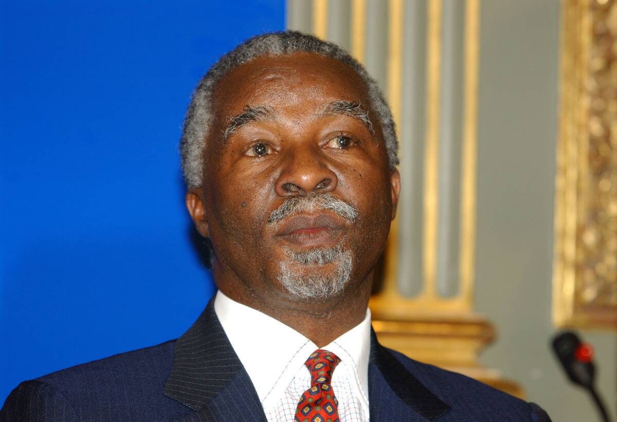 Thabo Mbeki - South Africa President. At a meeting of Commonwealth Heads of Government