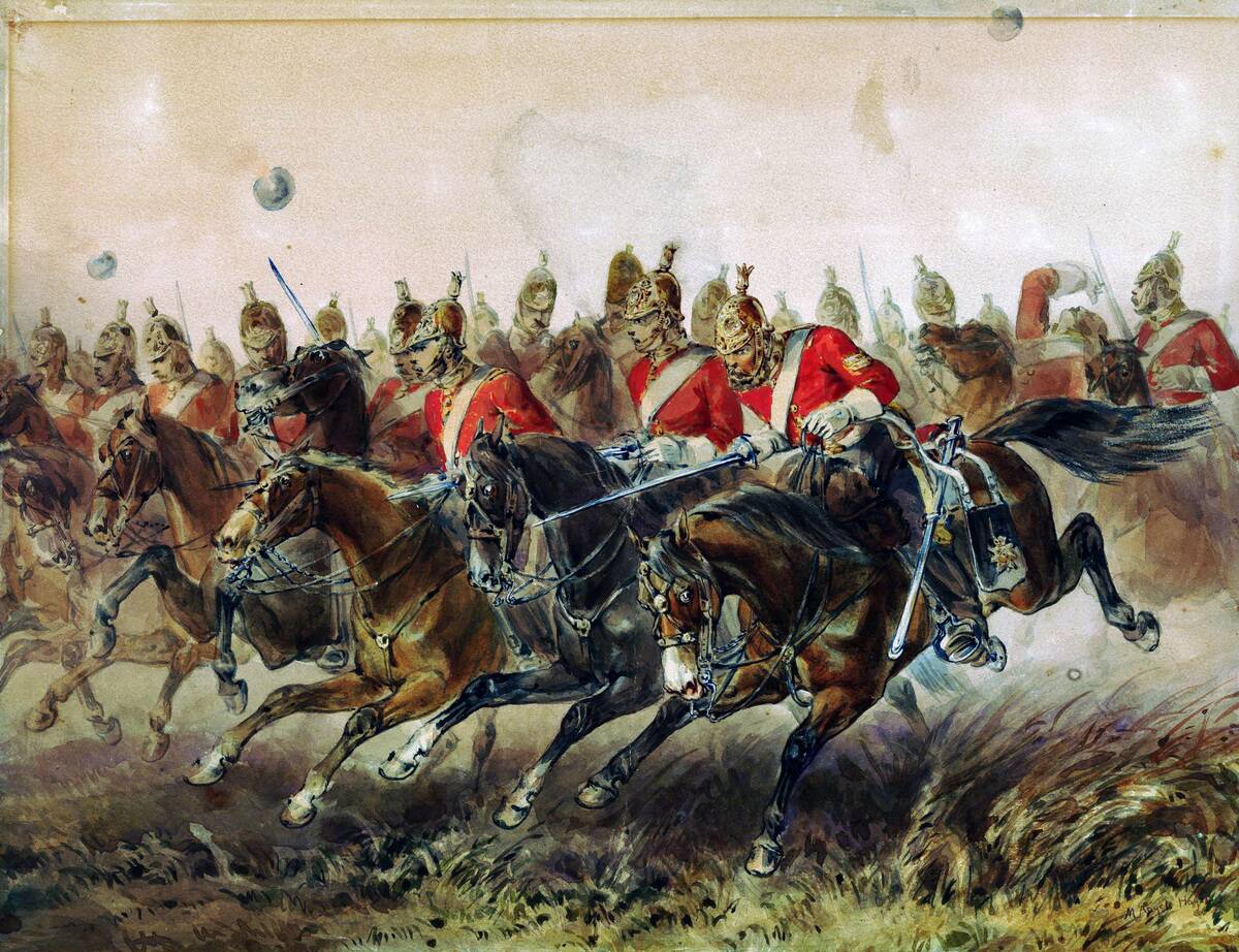 The Charge Of The Light Brigade During The Battle Of Balaclava
