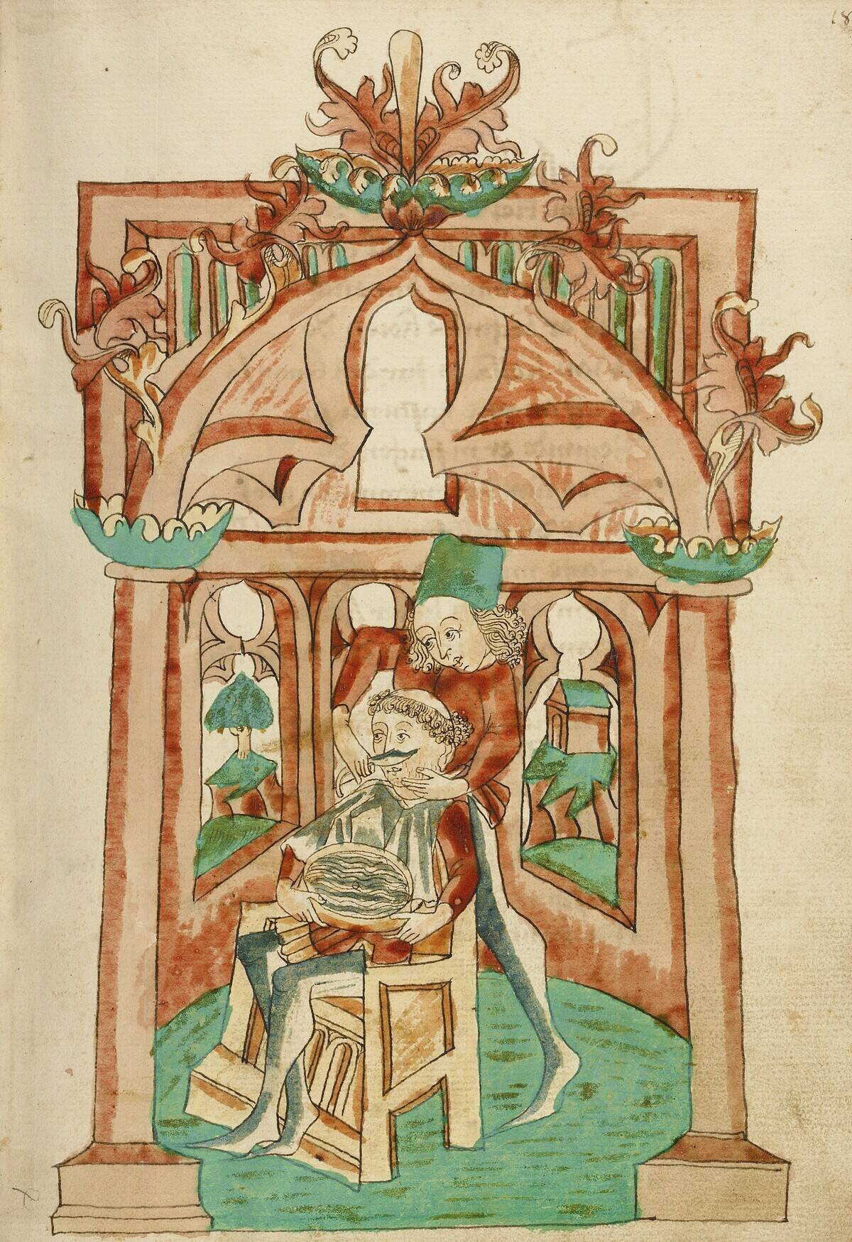 The Hermit Being Shaved; Barlaam Und Josaphat