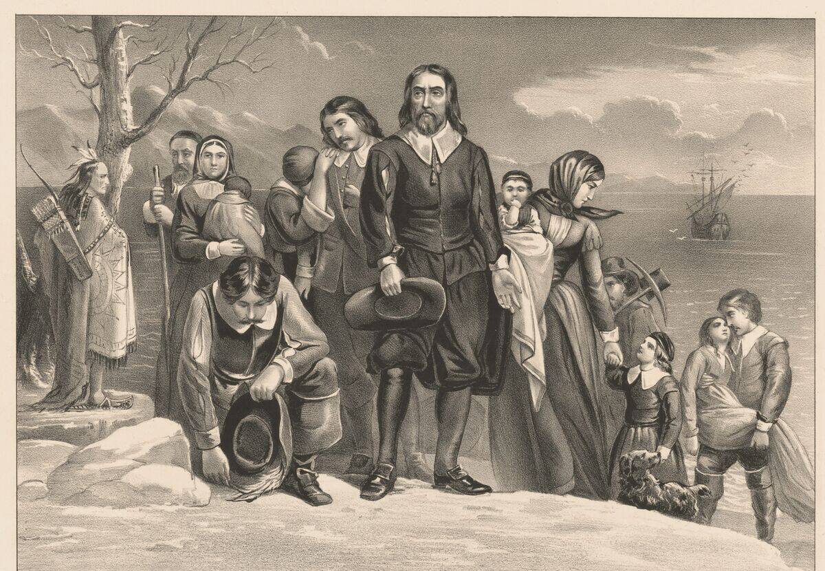The landing of the Pilgrims at Plymouth