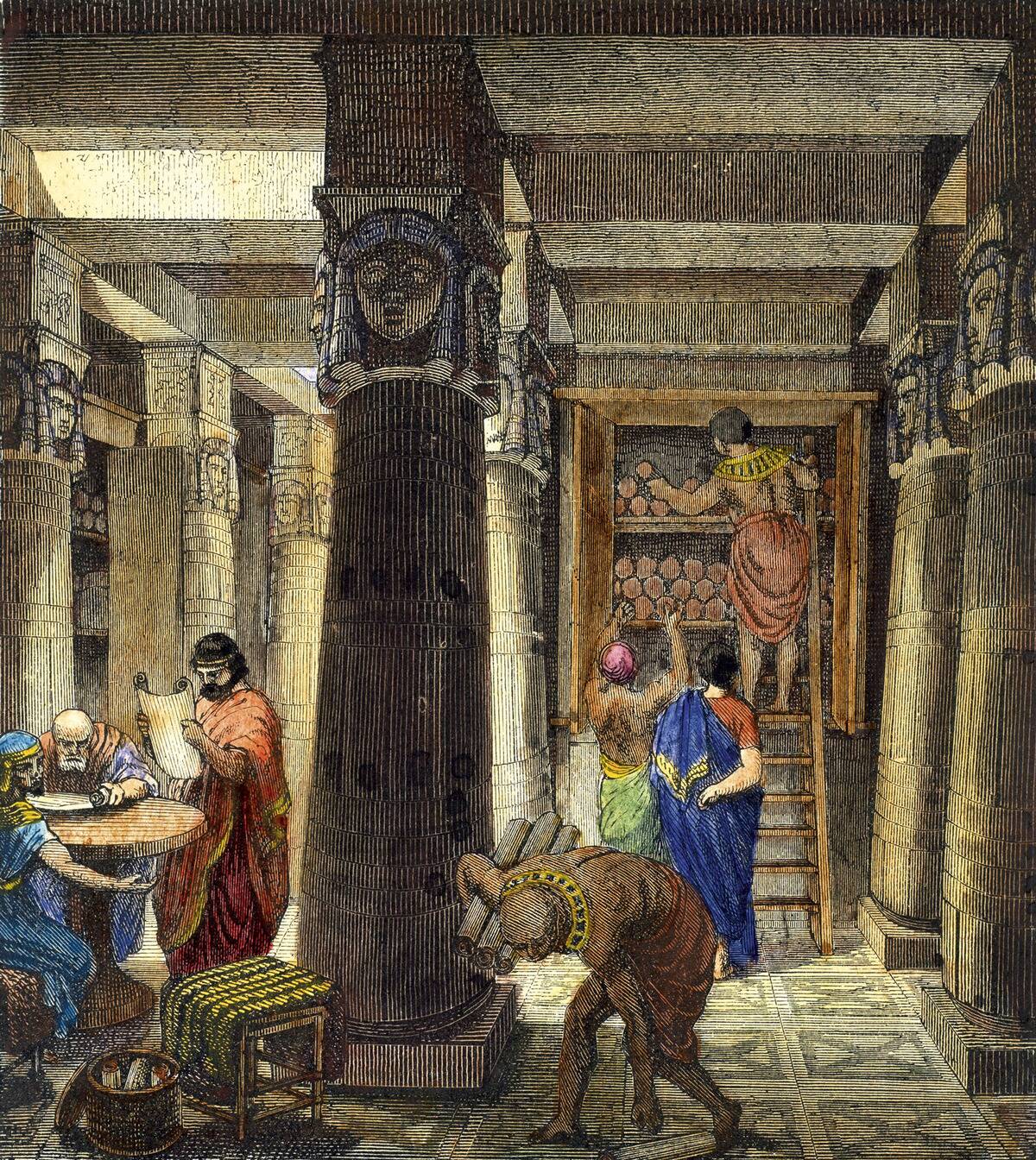 The Library of Alexandria, 1876
