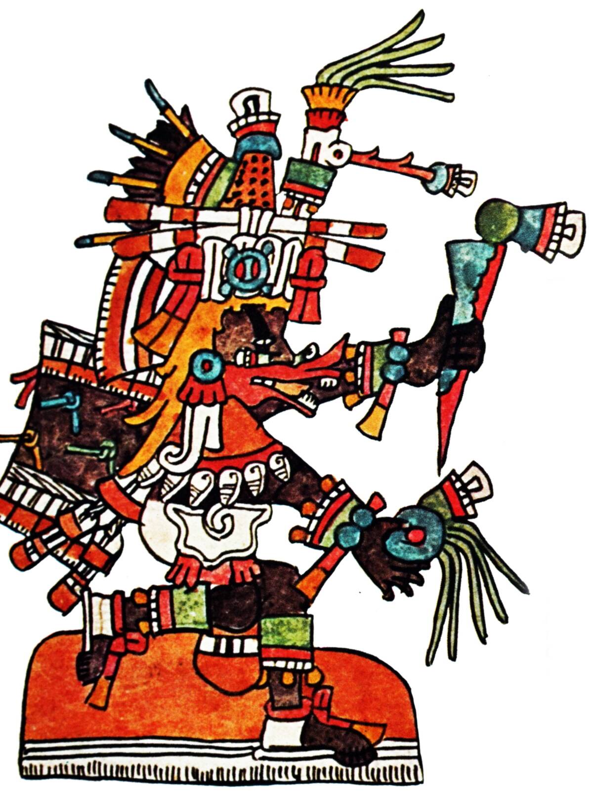 The Mesoamerican deity, Quetzalcoatl, God of Wind and Wisdom.