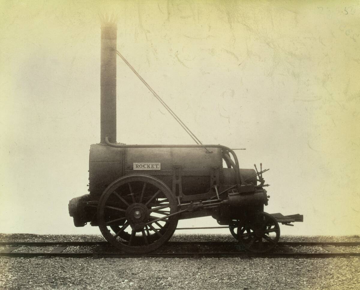 The 'Rocket' Locomotive Designed By George Stephenson In 1829 circa 1905