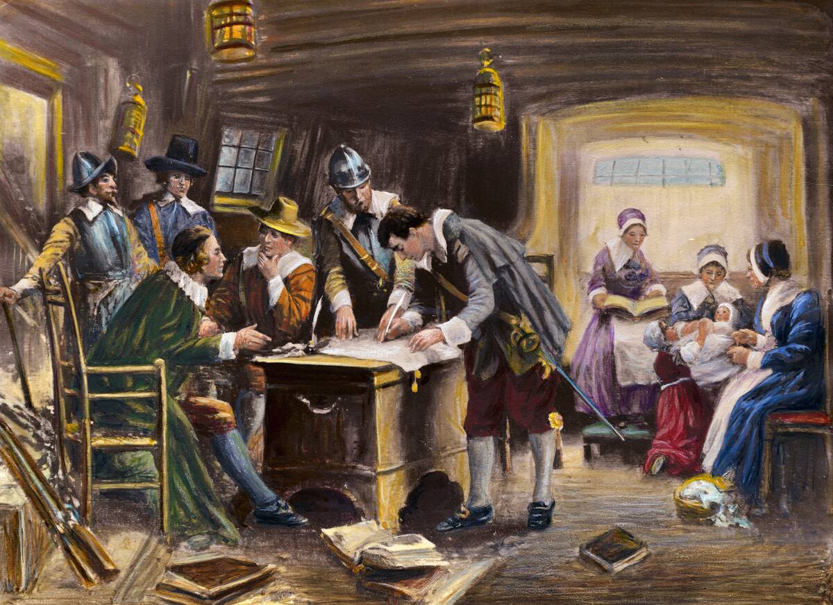 The Signing of the Mayflower Compact