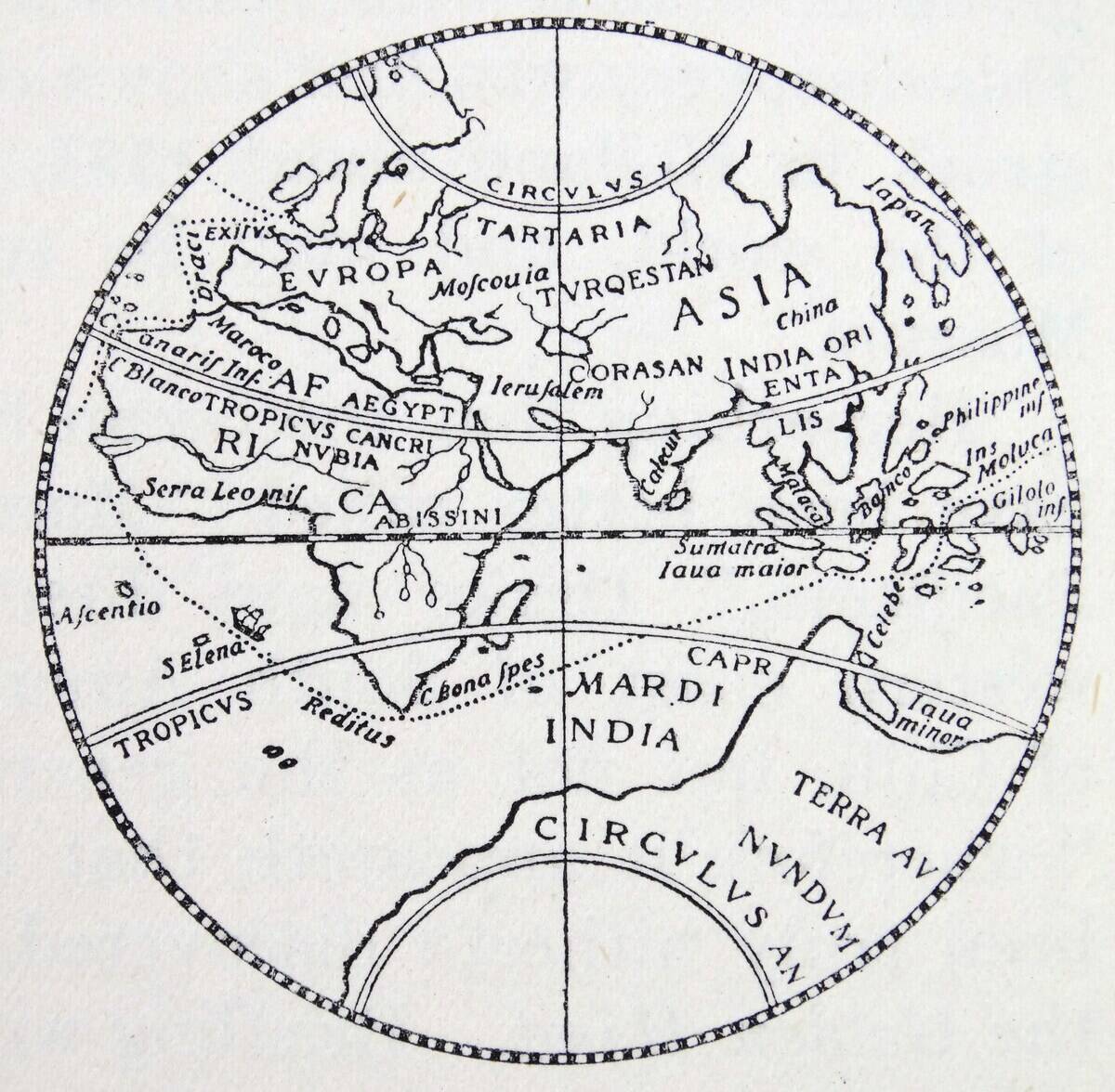 The Silver map of the world.