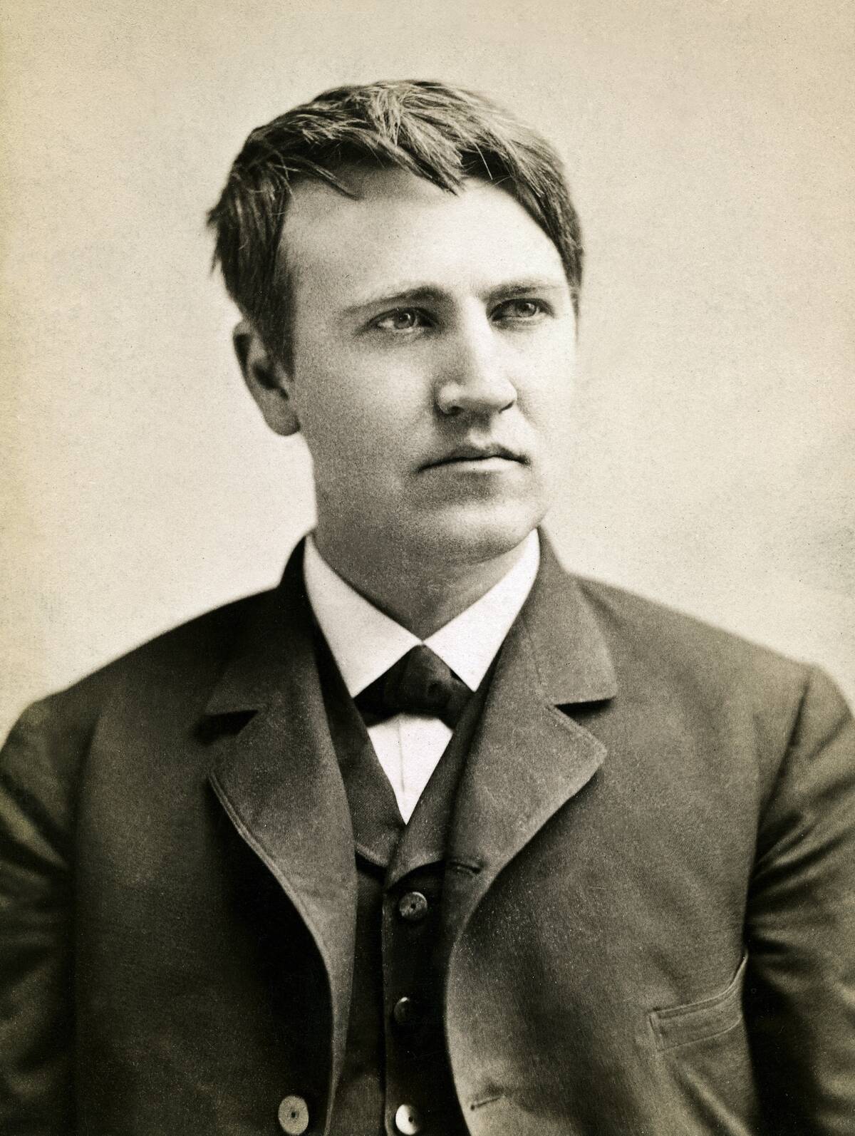 Thomas Alva Edison as a Young Man