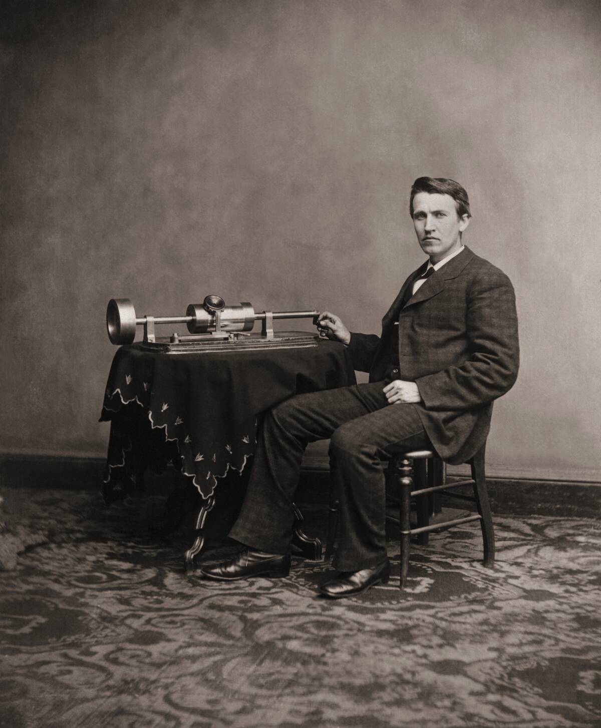 Thomas Edison and His Phonograph