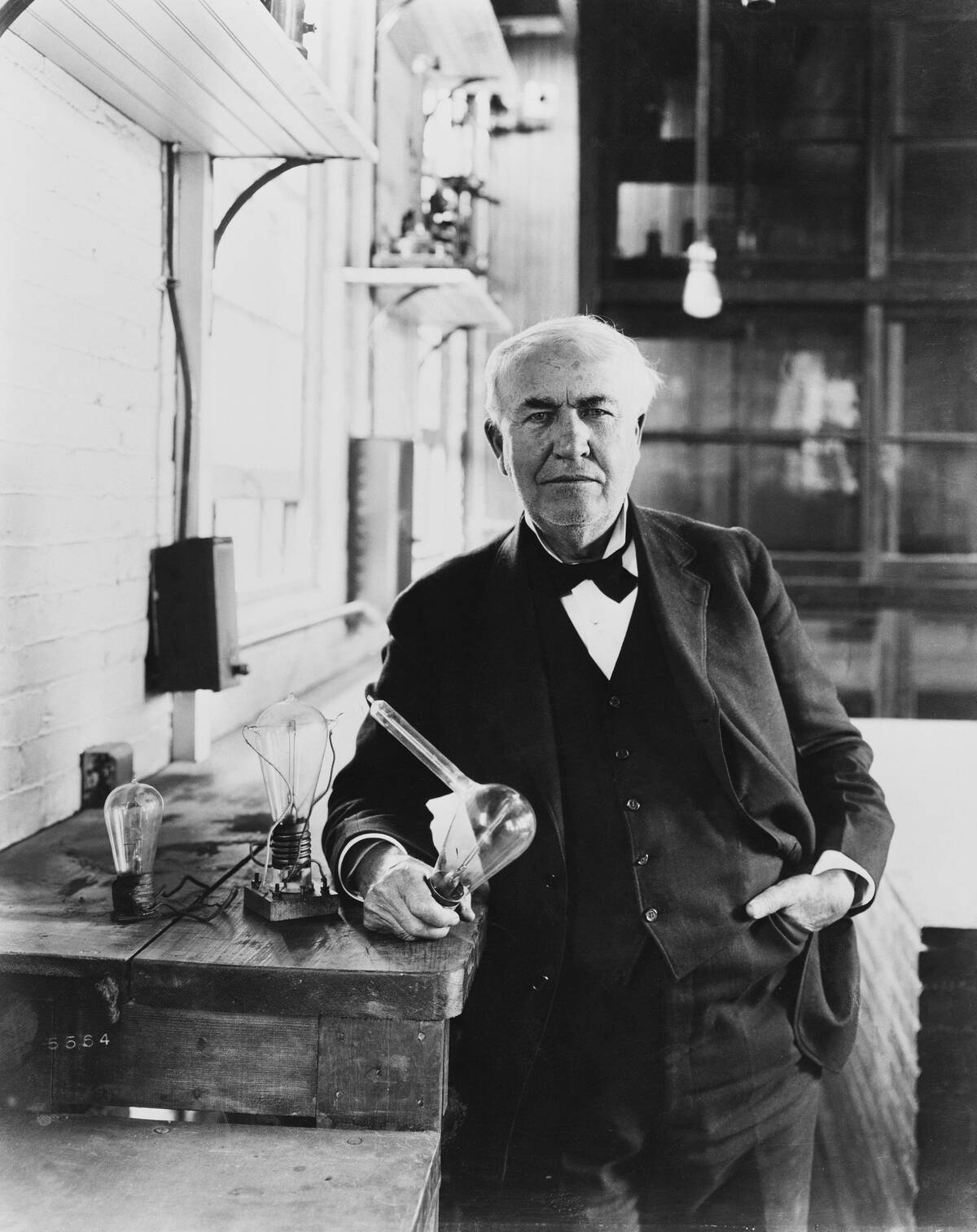 Thomas Edison in His Laboratory