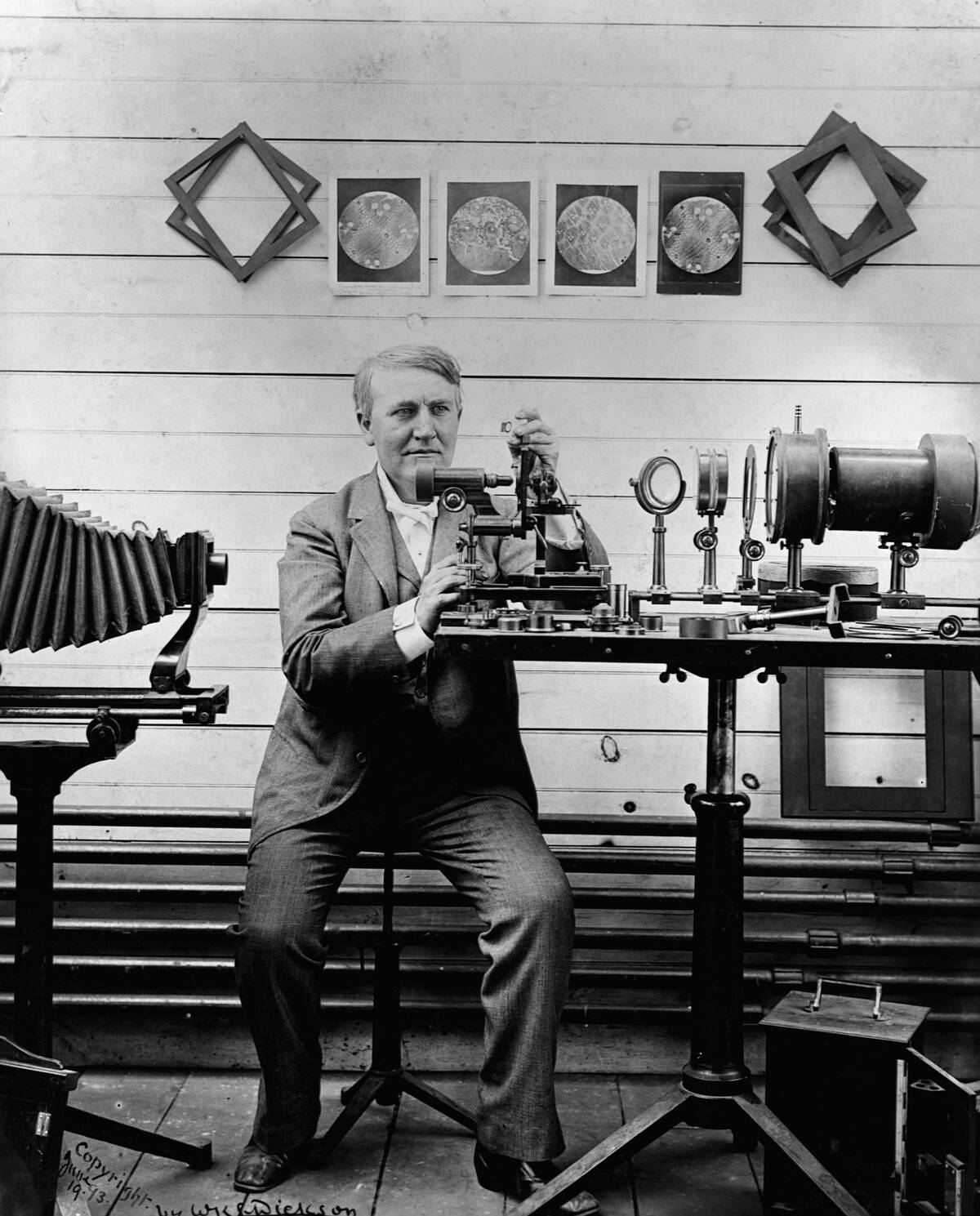 Thomas Edison in the Lab