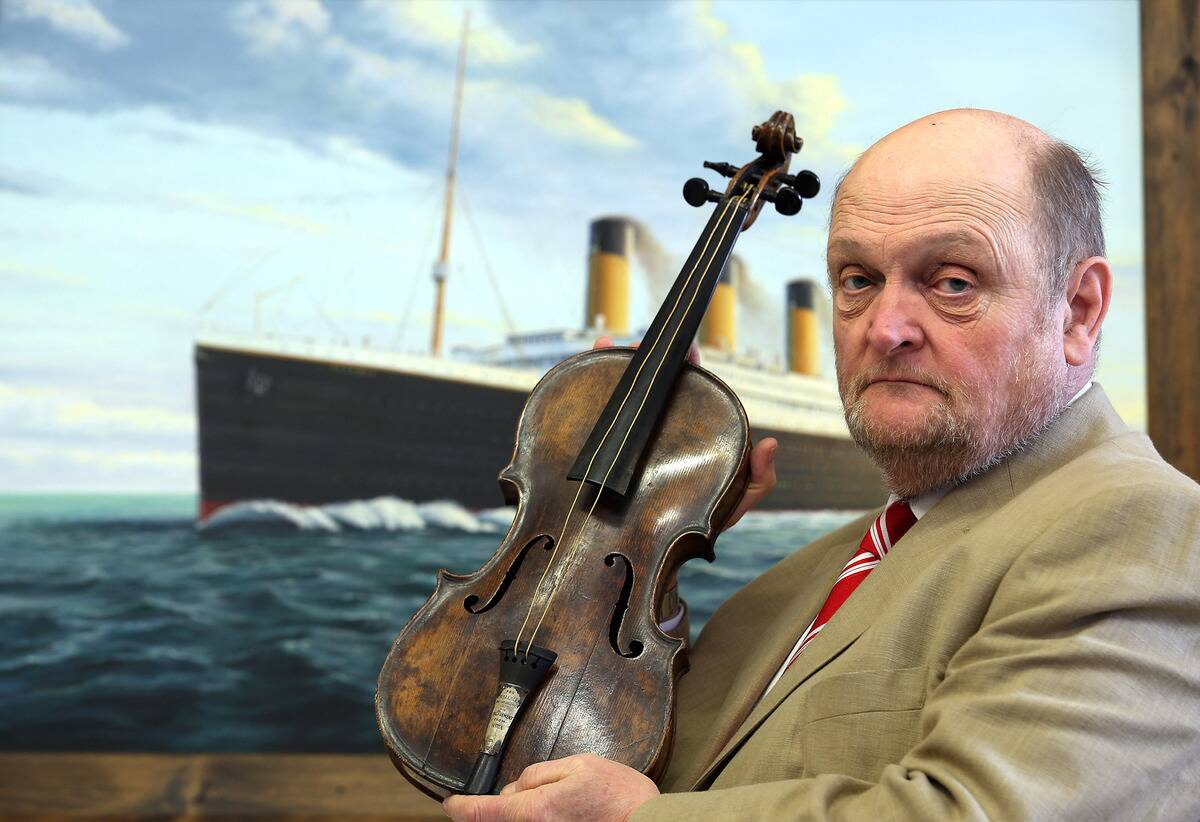 Titanic Violin Goes On Display To The Public