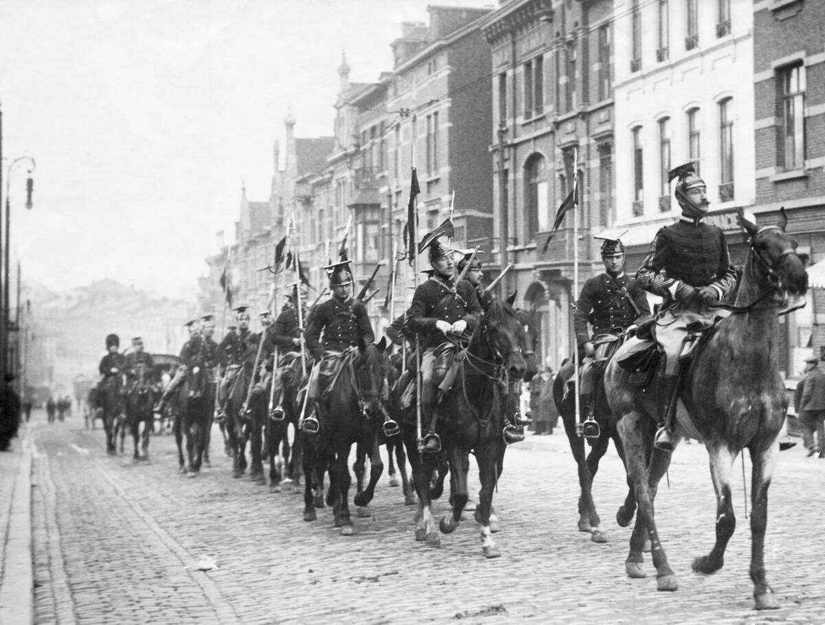 Troops Entering Brussels
