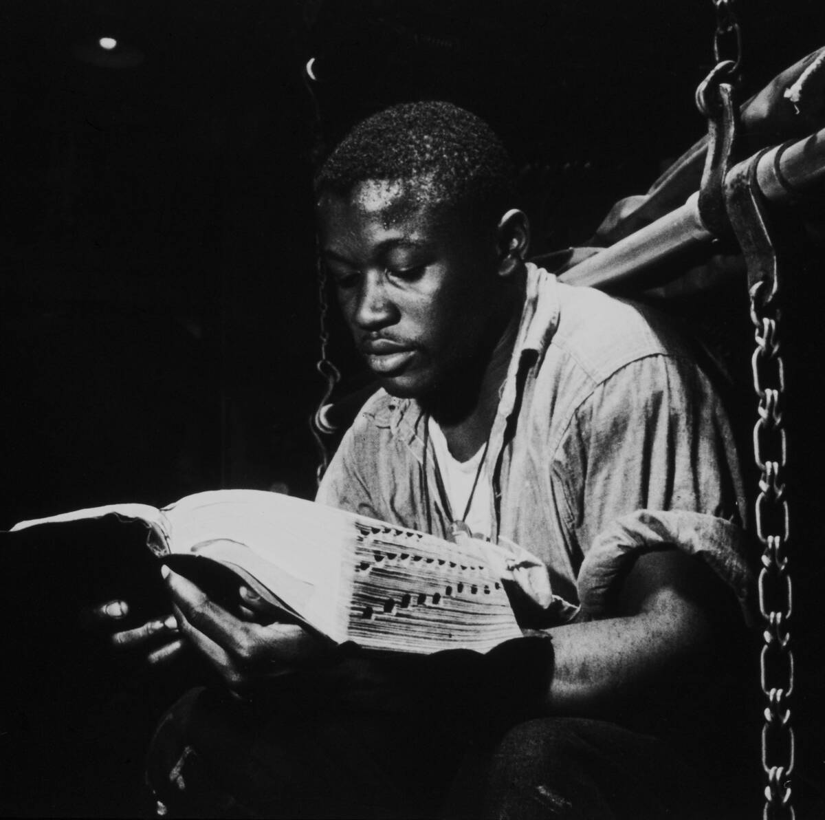 US Soldier Reading A Bible, 1945