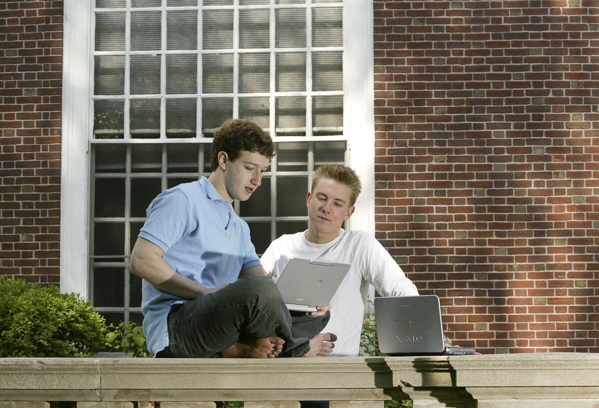 USA - Technology - Facebook Creators Mark Zuckerberg and Chris Hughes