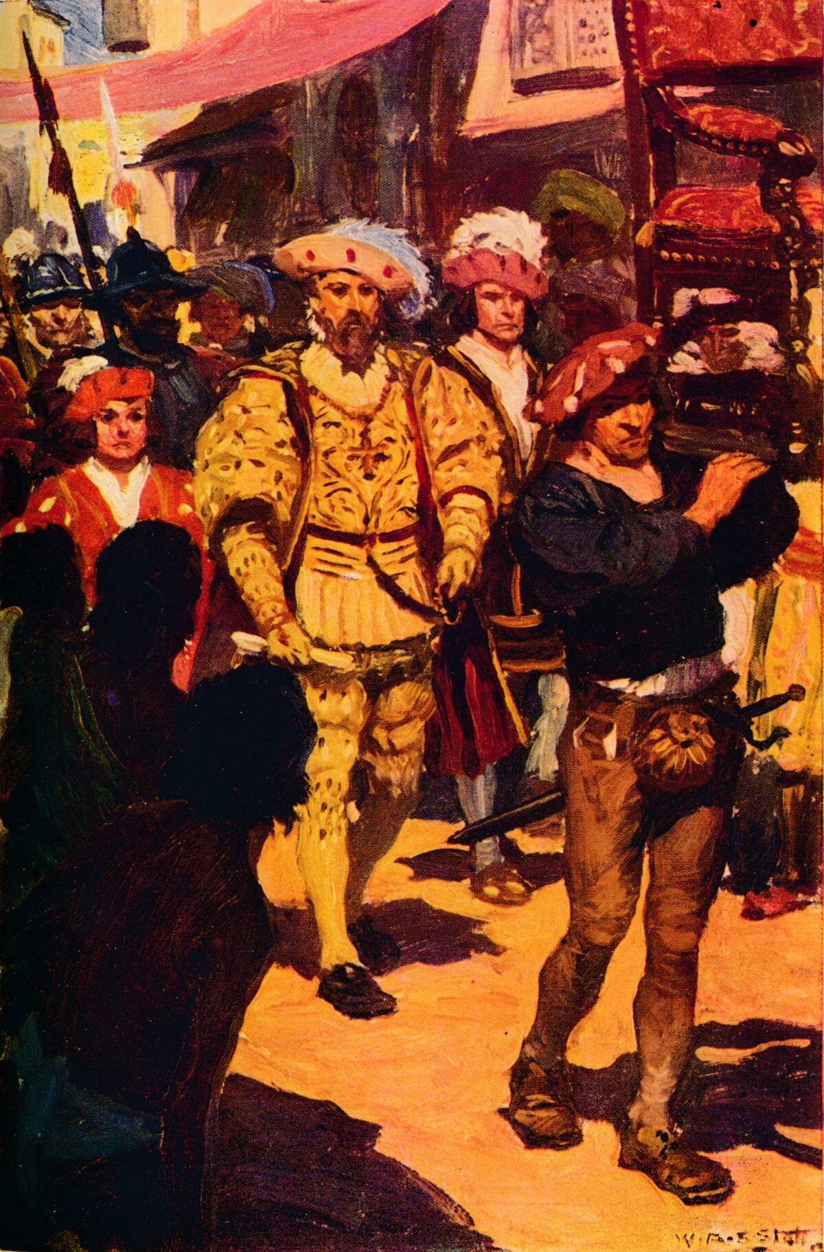 'Vasco Da Gama Visiting The King Of Calicut', 1498 (C1912)